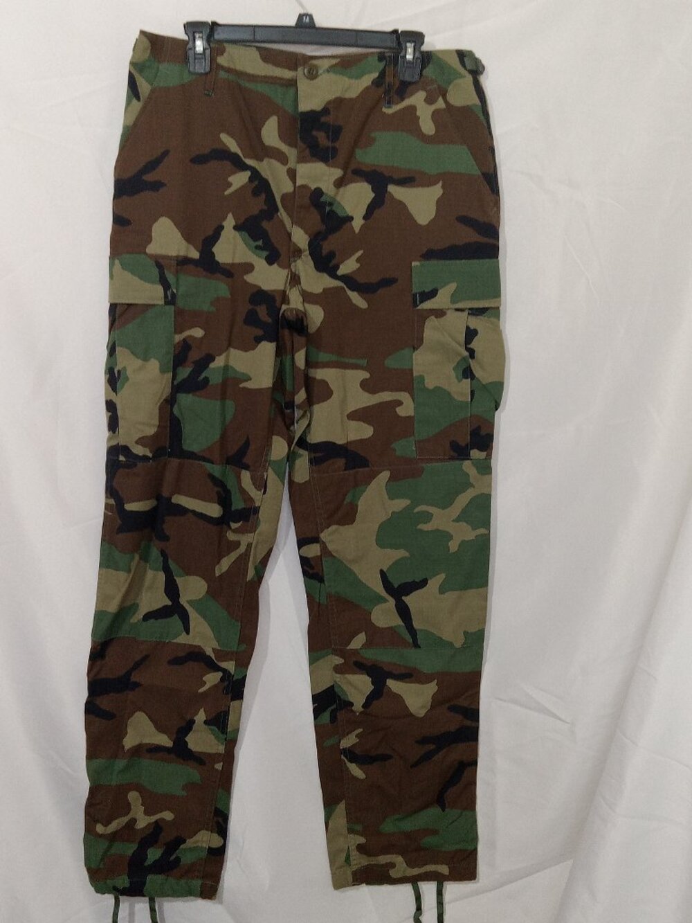 US Military Woodland Camo BDU Pants M Long Propper 90s Combat Ripstop Vintage